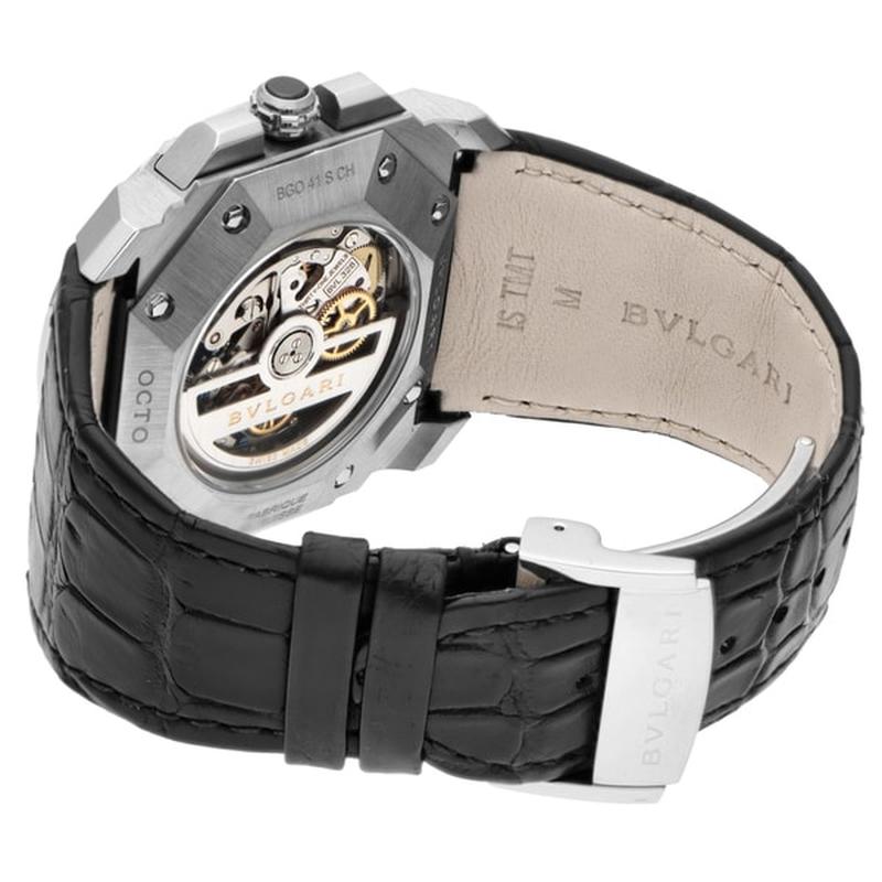 BVLGARI BGO41BSLDCHTA Watch - Men's Alligator Belt Parallel Import 2-Year Warranty (Image 4)