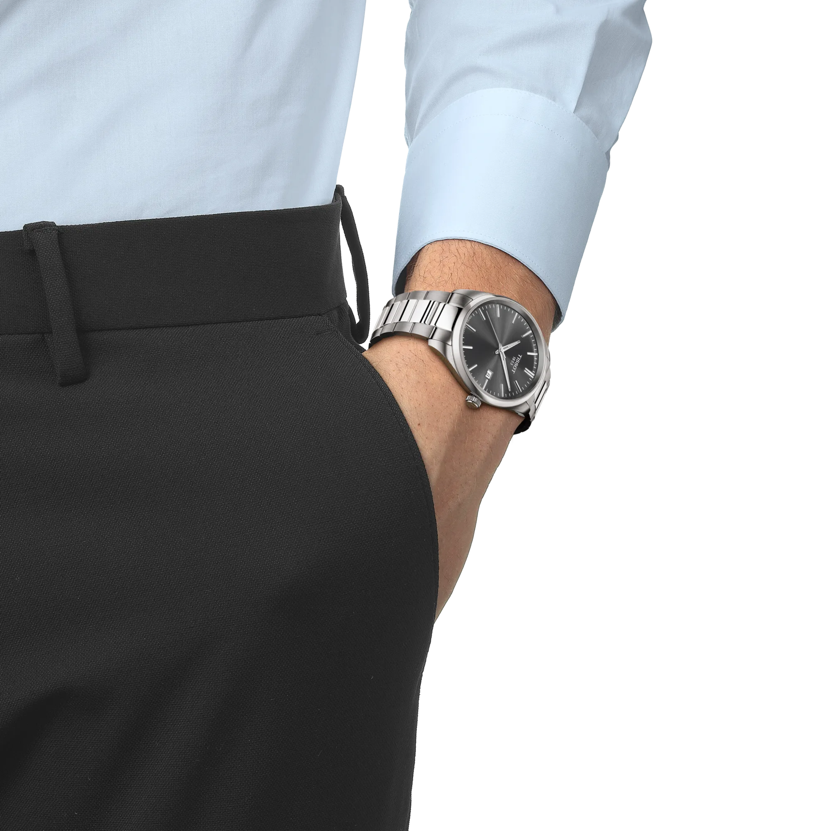 TISSOT T150.410.11.081.00 Watch - Swiss Automatic Movement Water Resistant 316L Stainless Steel Elegant Design (Image 6)