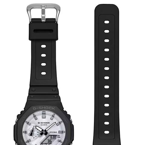 Casio Men's G-SHOCK Black and Brilliant White Series GA-2100WD-1AJF Watch