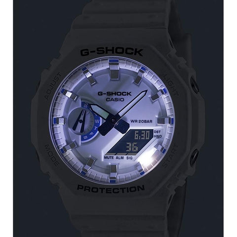 CASIO G-SHOCK Hidden Glow Series White GA-2100HDS-7AJF