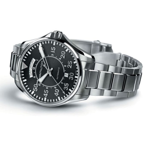 Hamilton H64615135 Watch - Khaki Aviation Pilot Day Date Auto (Image 3)