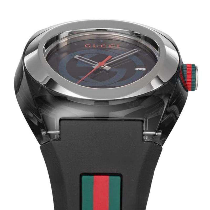 GUCCI YA137101 Watch - Men's Rubber Belt Parallel Import with 2-Year Warranty (Image 3)