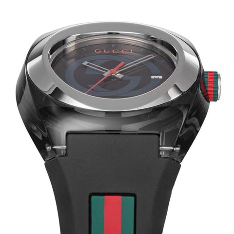 GUCCI YA137101 Watch - Men's Rubber Belt Parallel Import with 2-Year Warranty (Image 3)