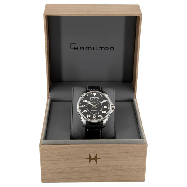 Hamilton H64615735 Watch - Khaki Aviation Pilot Day Date Auto (Image 7)