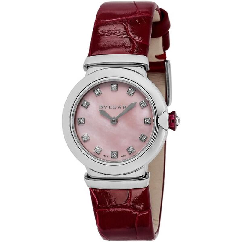 BVLGARI LU28C2SL/12 Watch - LVCEA Pink Pearl Parallel Import 2-Year Warranty