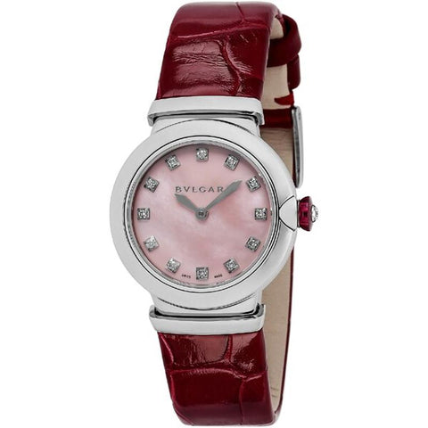 BVLGARI LU28C2SL/12 Watch - LVCEA Pink Pearl Parallel Import 2-Year Warranty