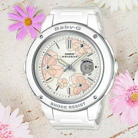 CASIO BGA-150FL-7AJF Watch - Women's Elegant Flowers Floral Dial Series White (Image 3)