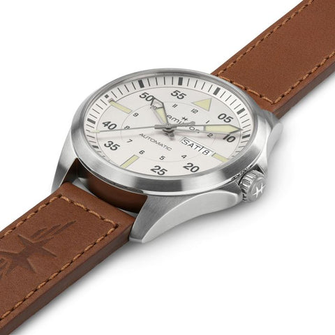 Hamilton H64635550 Watch - Khaki Aviation Pilot Day Date Auto (Image 3)