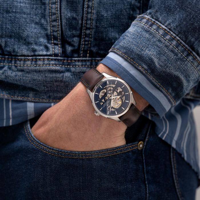 Hamilton H42535541 Watch - Jazzmaster Skeleton Auto (Image 6)