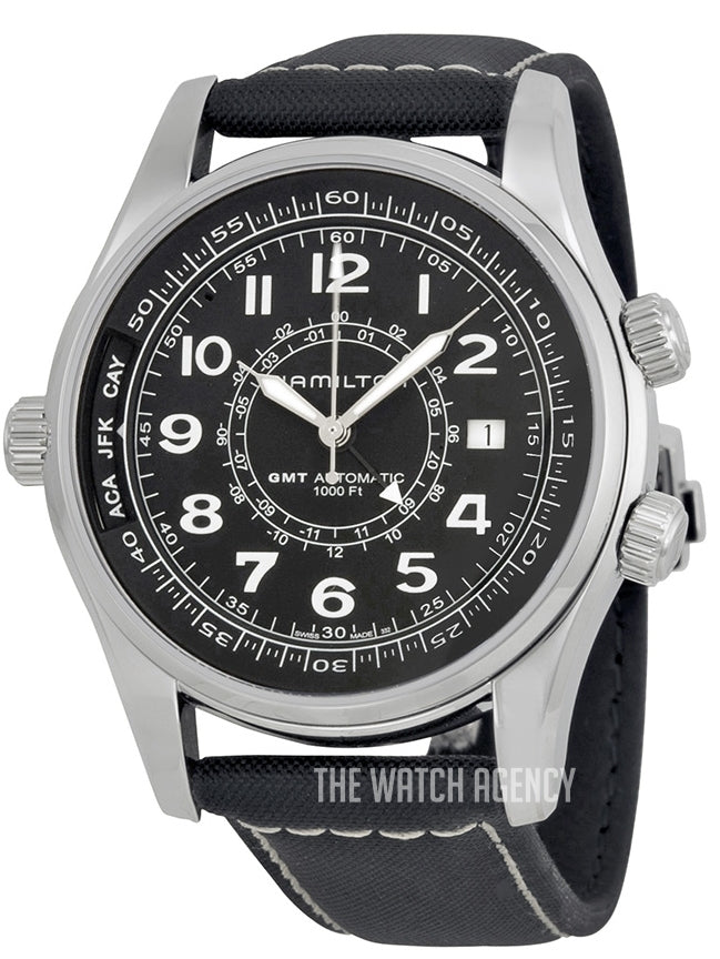 Hamilton H77505433 Watch - Khaki Navy Khaki UTC Auto (Image 3)