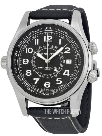 Hamilton H77505433 Watch - Khaki Navy Khaki UTC Auto (Image 3)