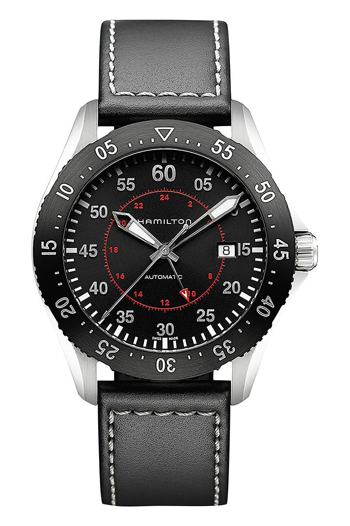 Hamilton H76755735 Watch - Khaki Aviation Khaki Pilot GMT Auto (Image 3)