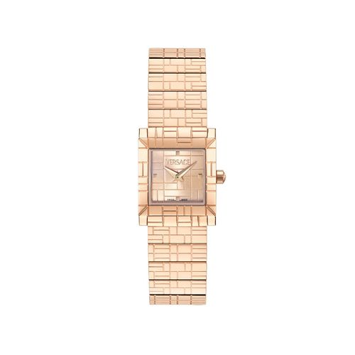 VERSACE VE9B00224 Watch - Mosaic Pink Gold Watch with 2 Year Warranty, Elegant Design, Water Resistant, Luxurious Style