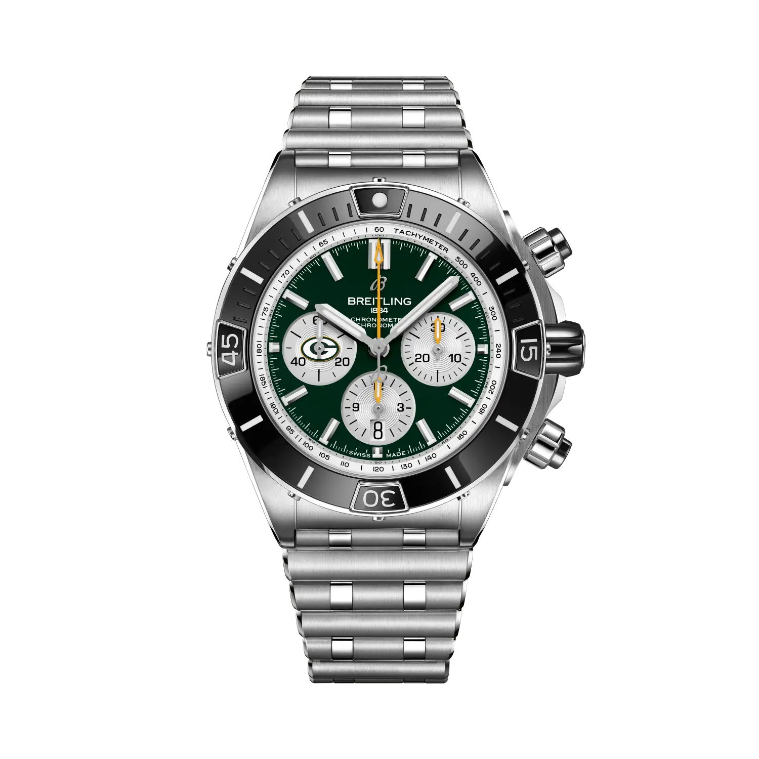 Breitling AB01361C1L1A1 Watch - Super Chronomat B01 44 Green Bay Packers Edition