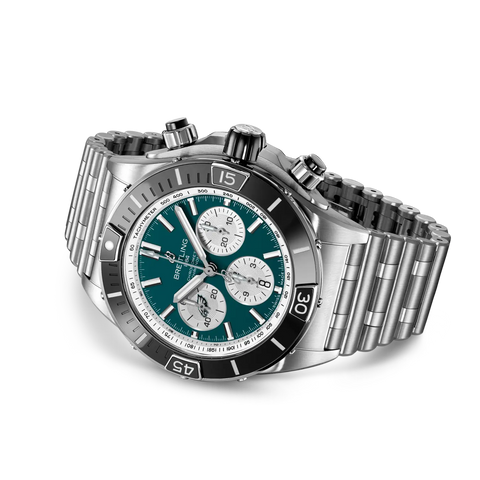 Breitling AB01361C1L5A1 Watch - Super Chronomat B01 Chronograph 44 NFL Philadelphia Eagles (Image 3)