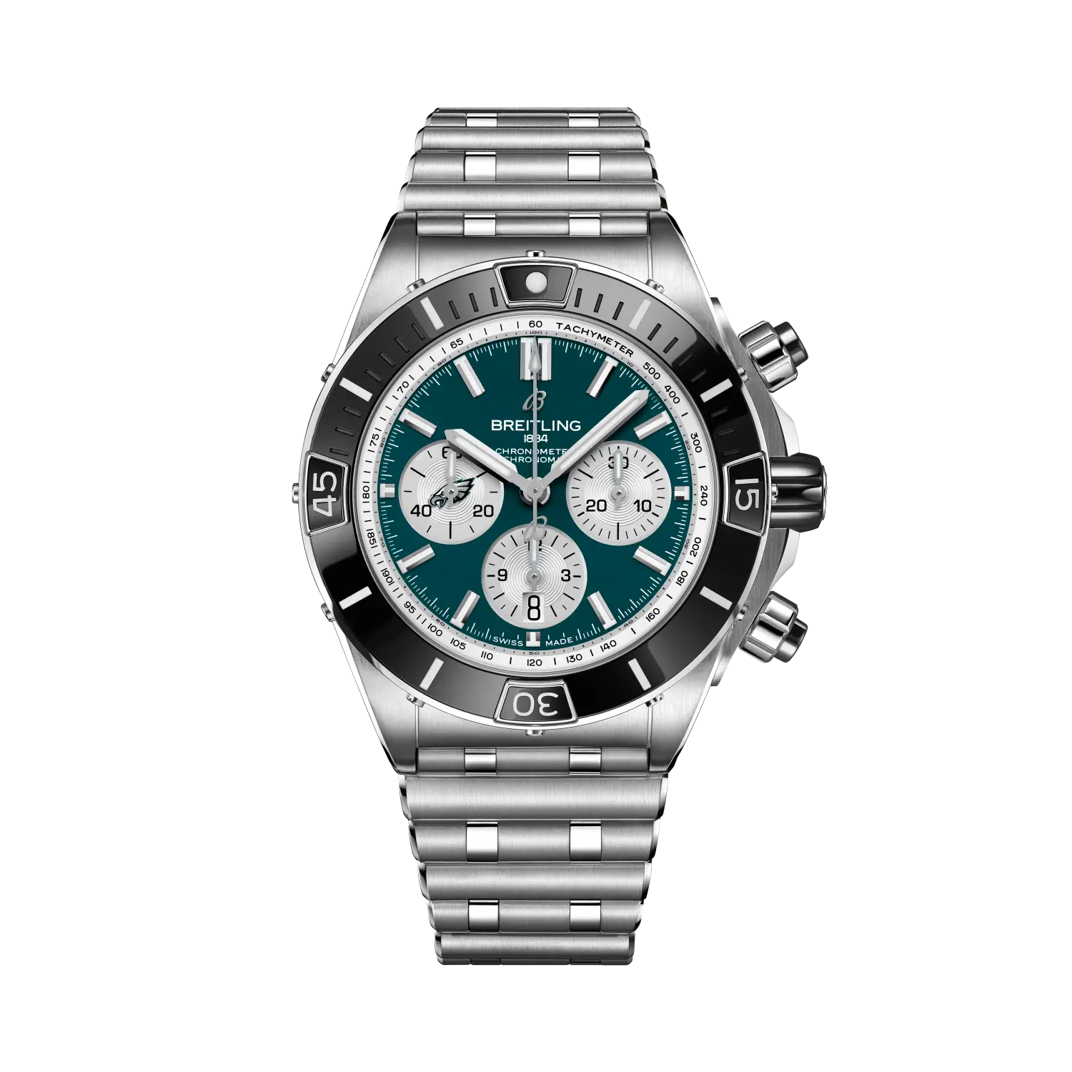 Breitling AB01361C1L5A1 Watch - Super Chronomat B01 Chronograph 44 NFL Philadelphia Eagles