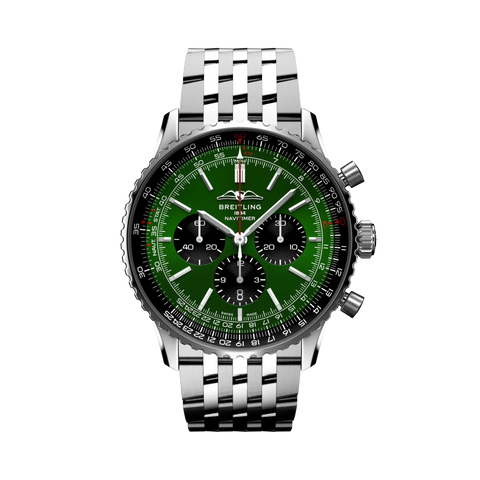 BREITLING AB0137241L1A1 Watch - Chronograph Automatic Stainless Steel 43mm Water Resistant Luxury Watch