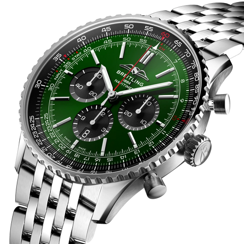 BREITLING AB0137241L1A1 Watch - Chronograph Automatic Stainless Steel 43mm Water Resistant Luxury Watch (Image 2)
