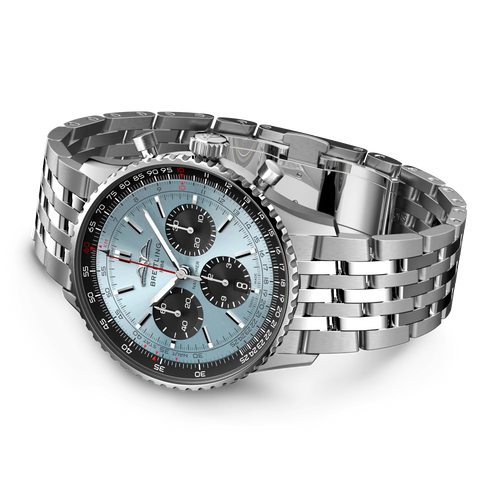 AB0138241C1A1 Premium Chronograph Waterproof Sapphire Crystal Leather Strap