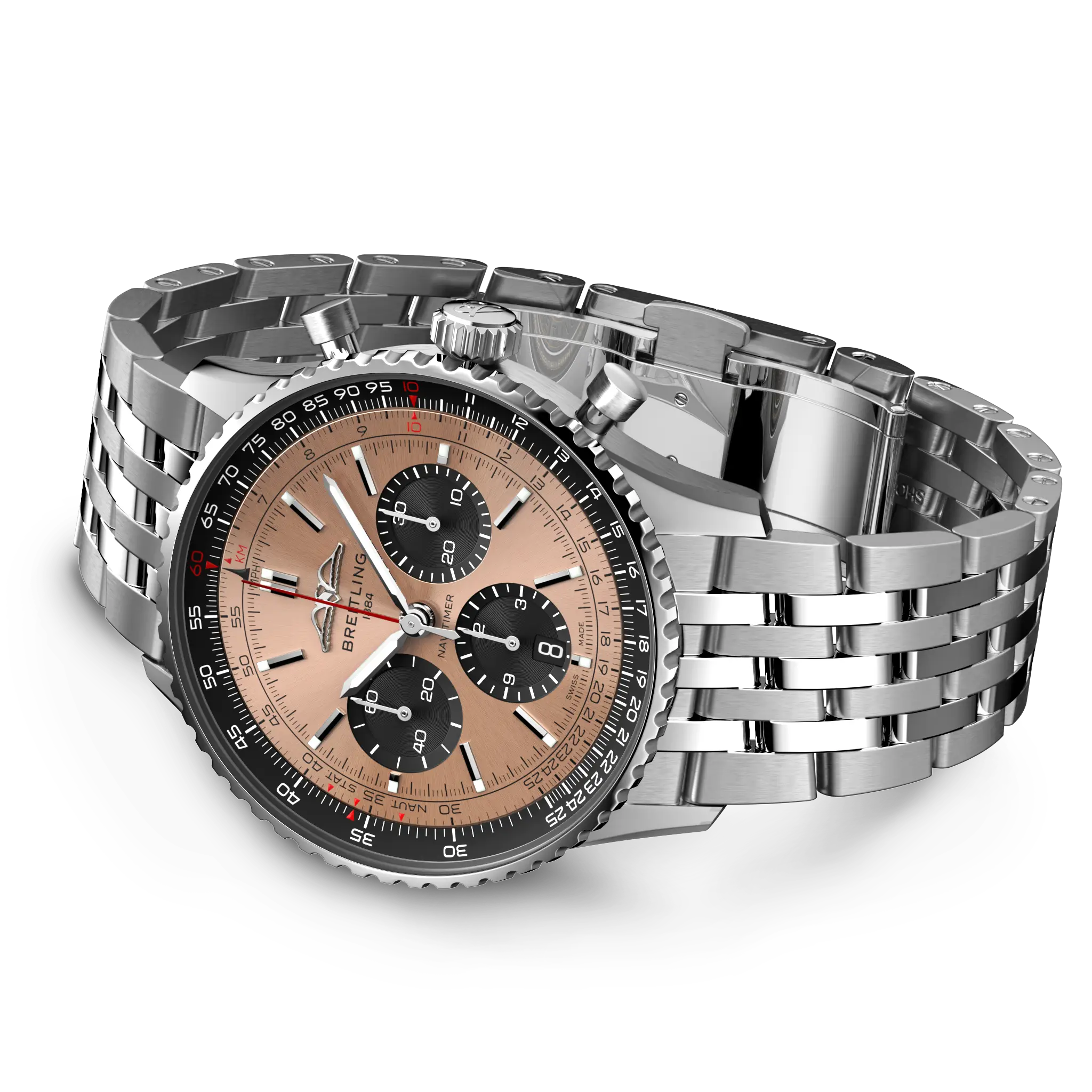 Breitling AB0138241K1A1 Watch - Chronograph Automatic Swiss Movement 43mm Stainless Steel Sapphire Crystal (Image 3)