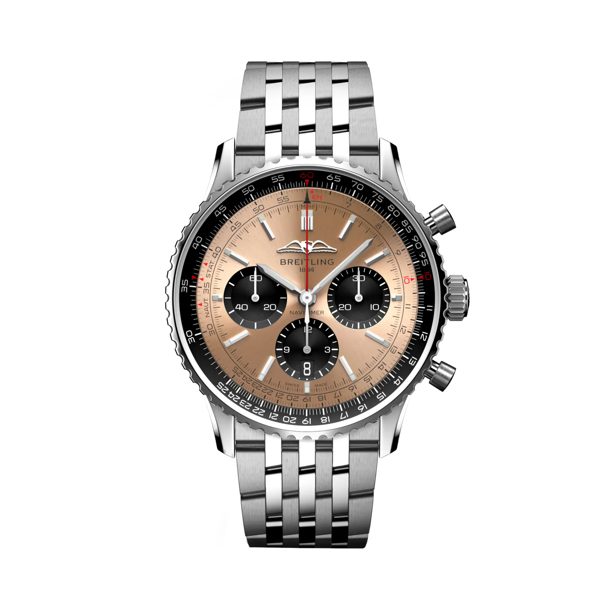 Breitling AB0138241K1A1 Watch - Chronograph Automatic Swiss Movement 43mm Stainless Steel Sapphire Crystal