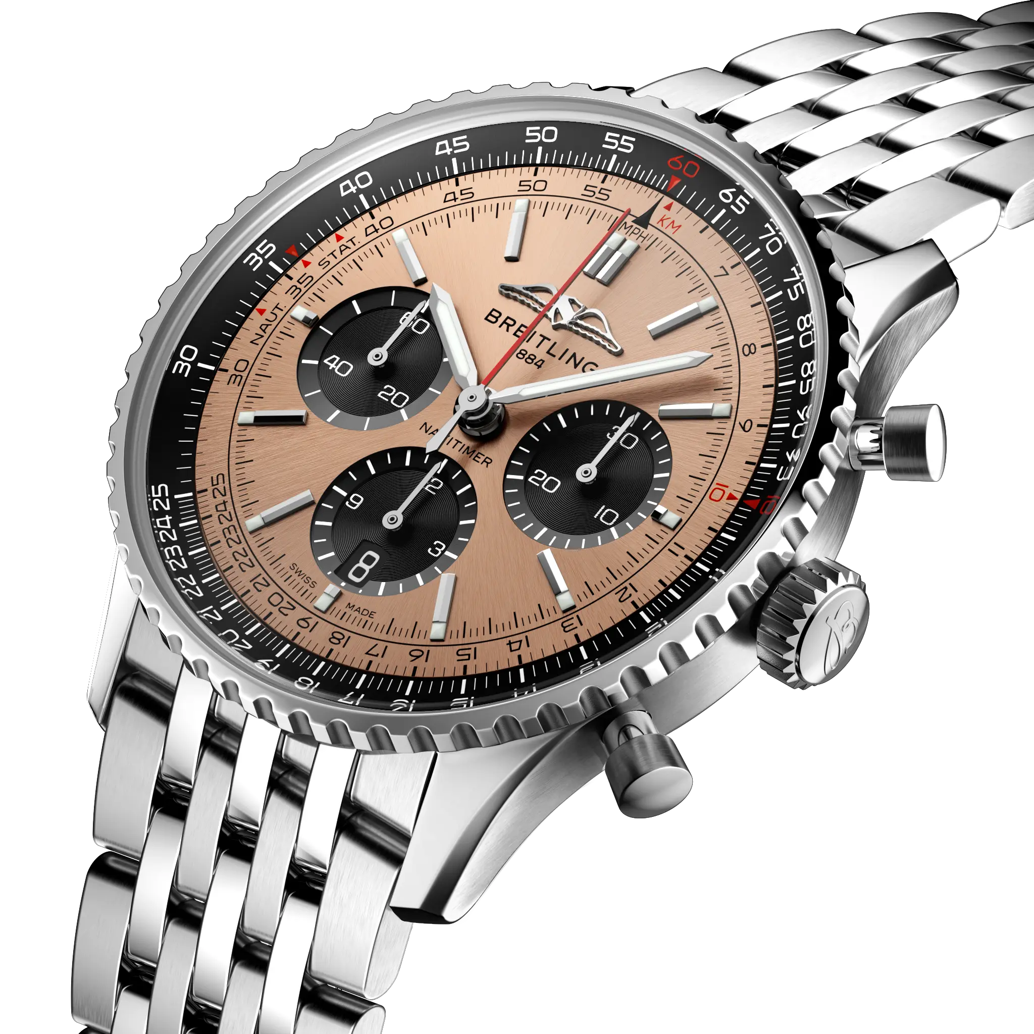 Breitling AB0138241K1A1 Watch - Chronograph Automatic Swiss Movement 43mm Stainless Steel Sapphire Crystal (Image 2)