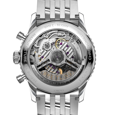 AB0139211B1A1 Luxury Chronograph Men's Watch - Stainless Steel Case - Water Resistant - Swiss Movement - Sapphire