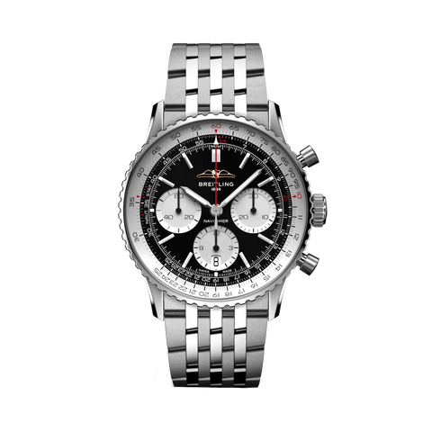 AB0139211B1A1 Luxury Chronograph Men's Watch - Stainless Steel Case - Water Resistant - Swiss Movement - Sapphire