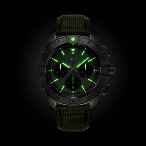 Breitling AB0147101L1X1 Chronograph Automatic Swiss Movement Stainless Steel Black Dial Water Resistant