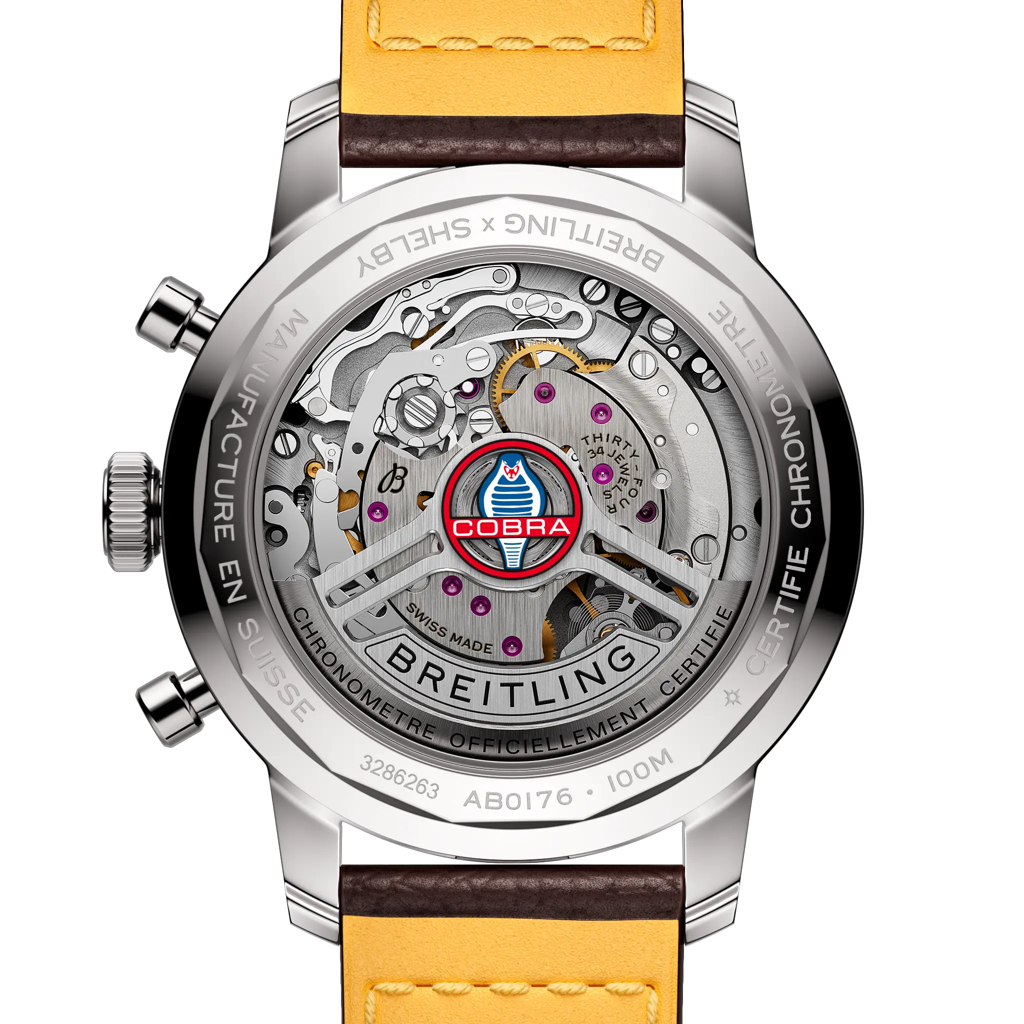 Breitling AB01763A1C1X1 Watch - Chronograph Automatic Swiss Movement Stainless Steel Case Black Dial (Image 4)