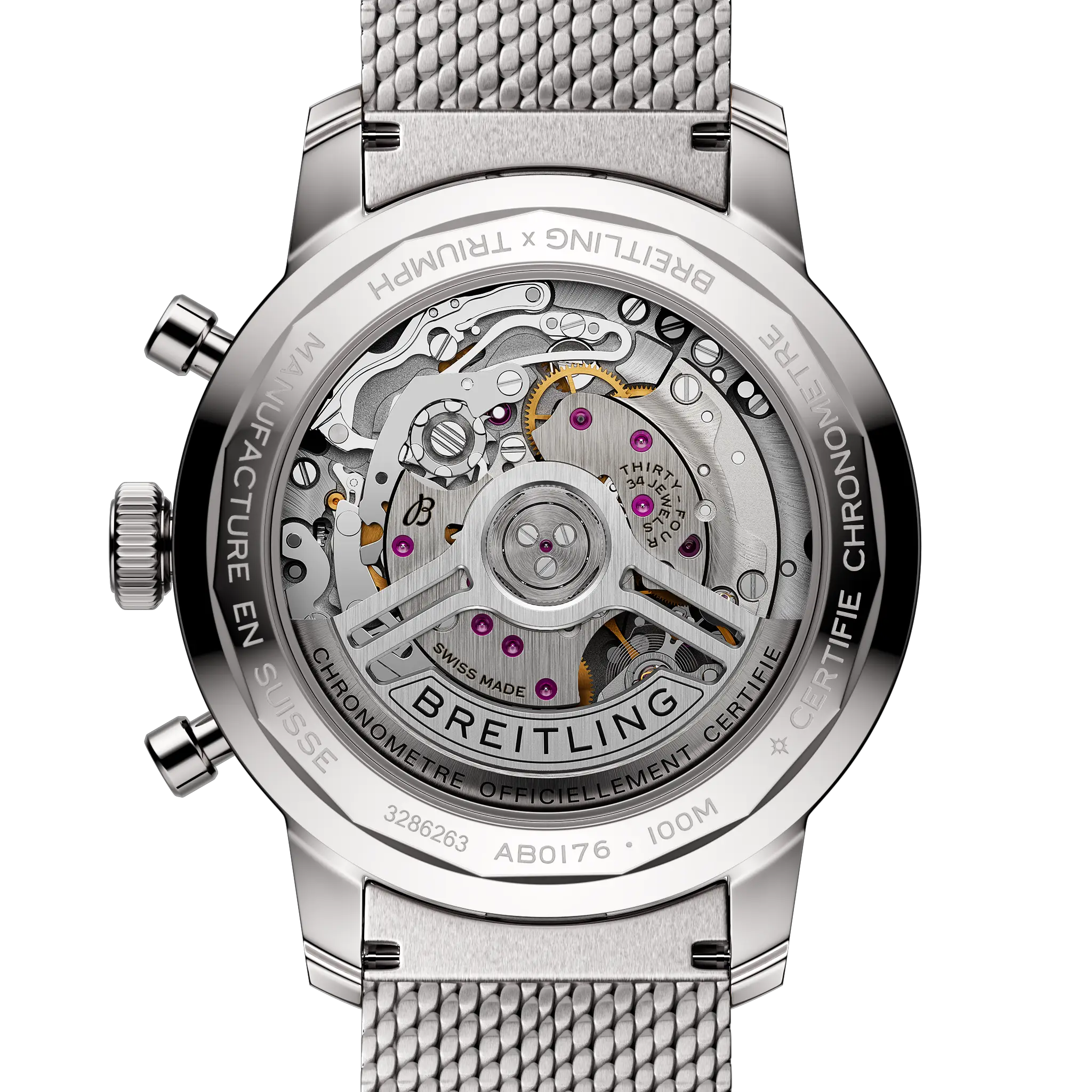 Breitling AB01764A1C1A1 Watch - B01 Watch Japan Official (Image 4)