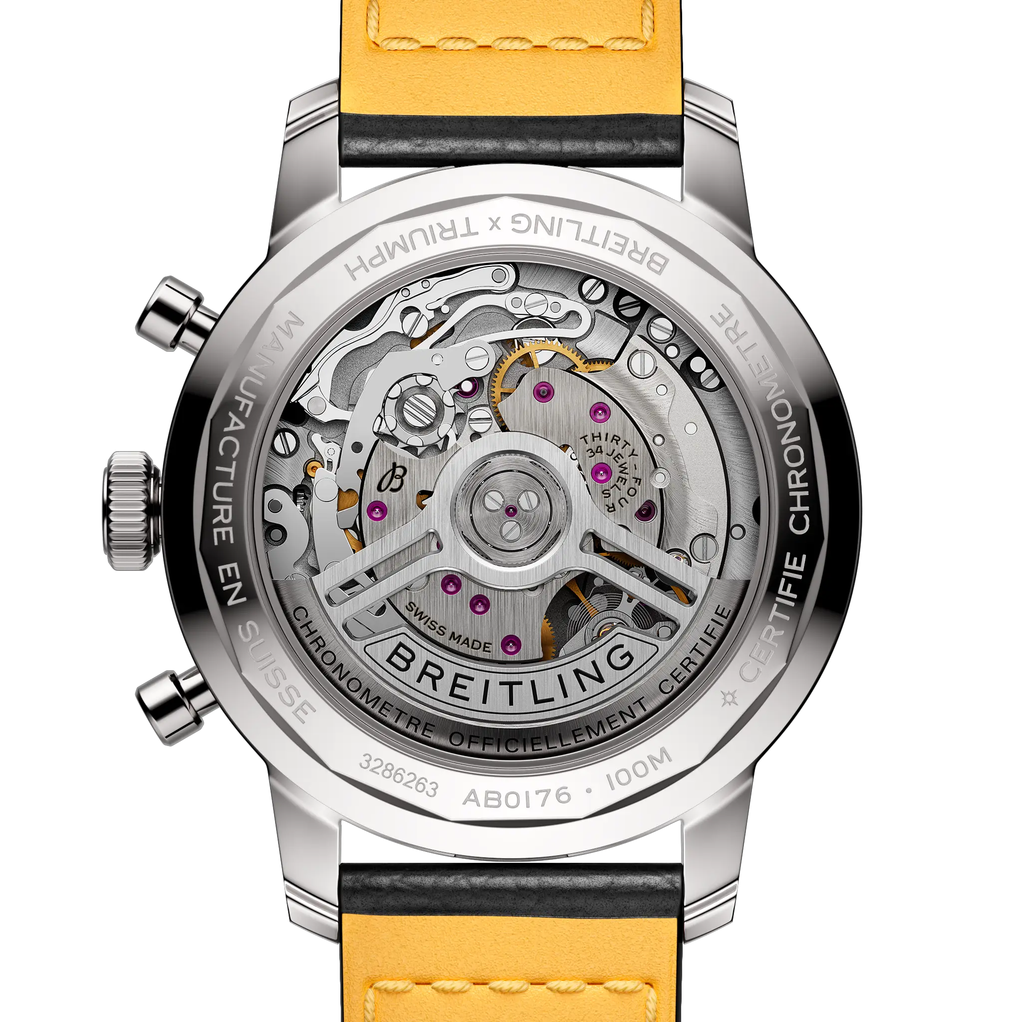Breitling AB01764A1C1X1 Watch - B01 Watch Japan Official (Image 4)