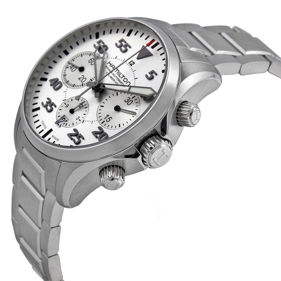 Hamilton H64666155 Watch - Khaki Aviation Khaki Pilot Auto Chrono (Image 7)