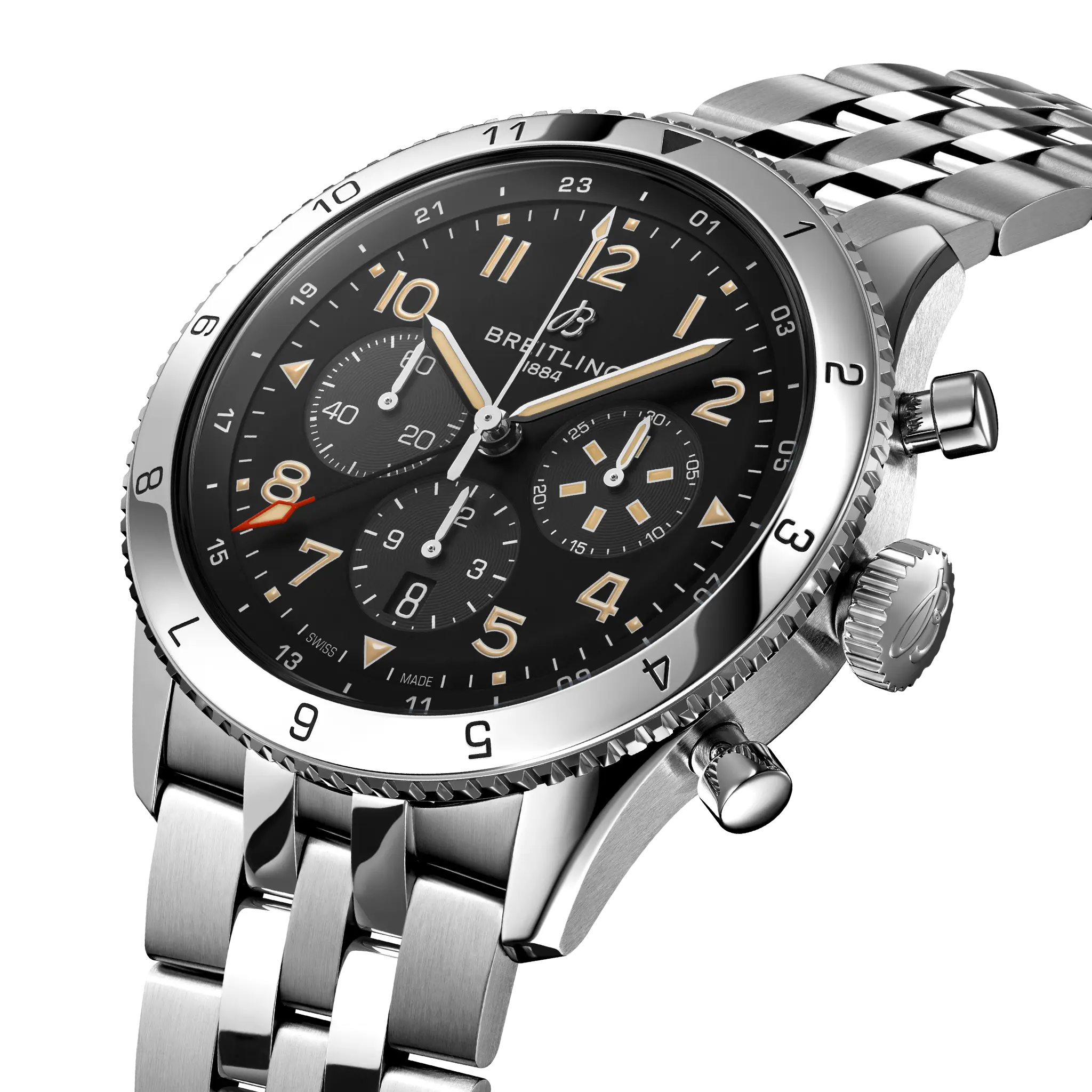 Breitling AB04453A1B1A1 Watch - B04 GMT 46 P-51 Watch Japan Official (Image 2)