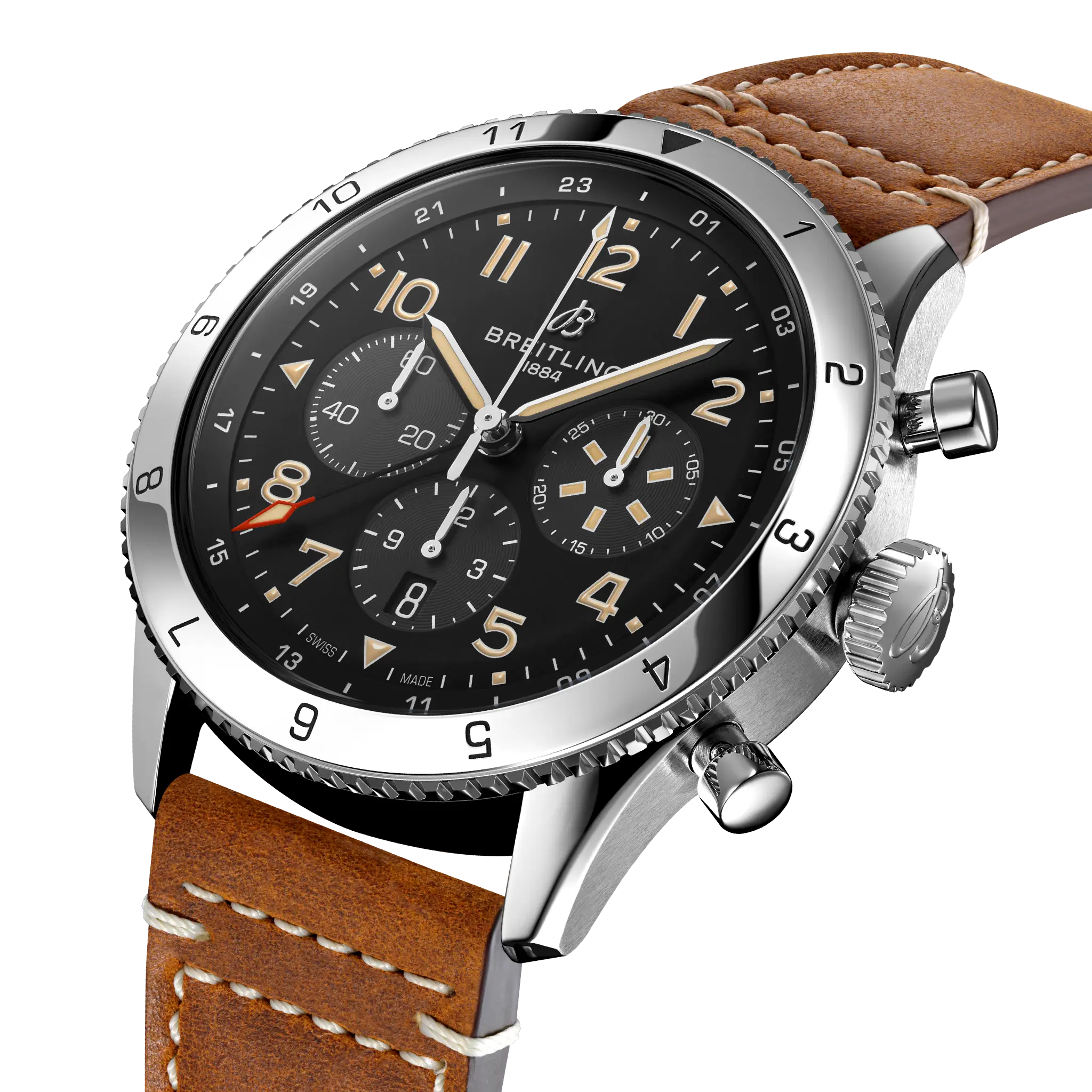Breitling AB04453A1B1X1 Watch - B04 GMT 46 P-51 Watch Japan Official (Image 2)