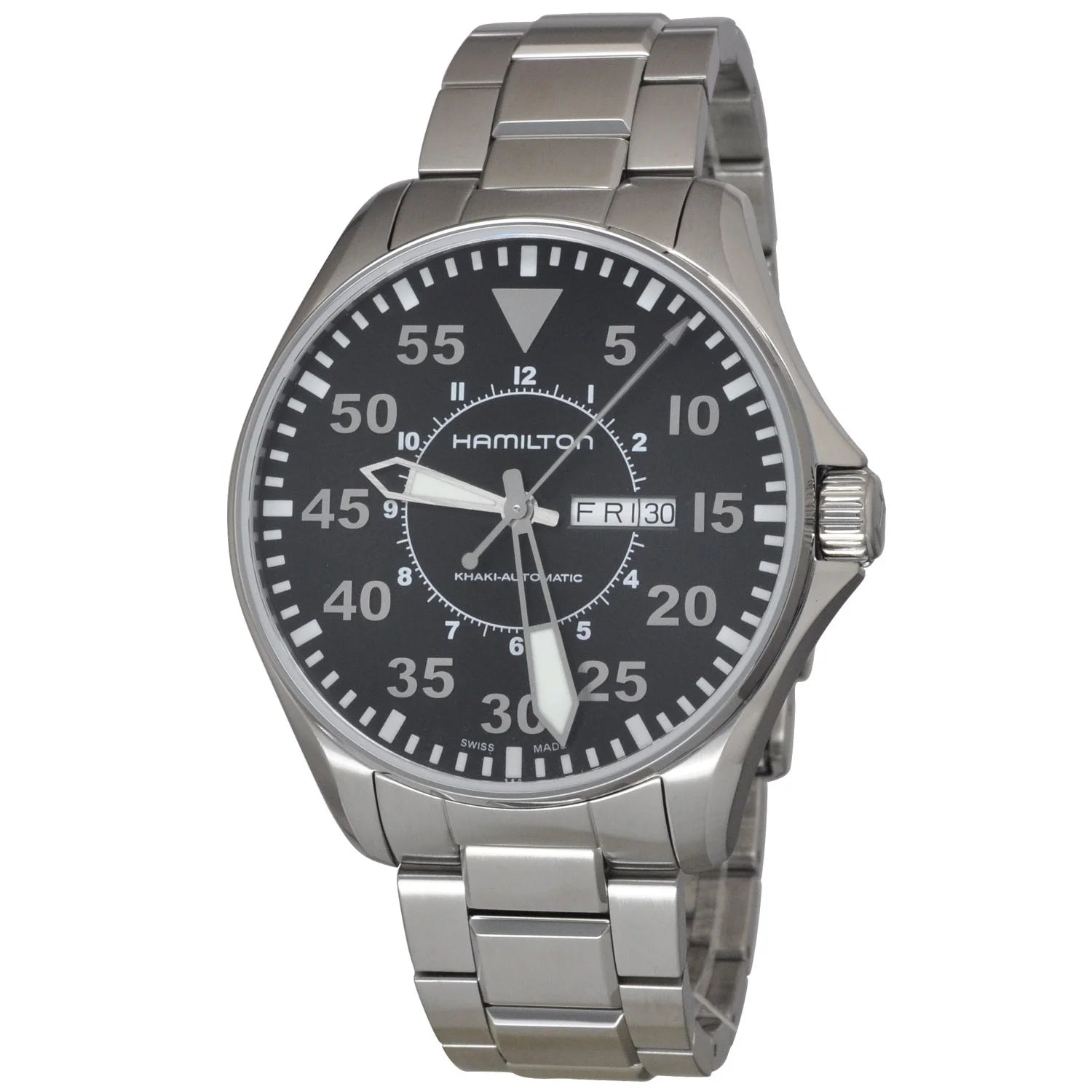Hamilton H64715135 Watch - Khaki Aviation Pilot Day Date Auto (Image 3)