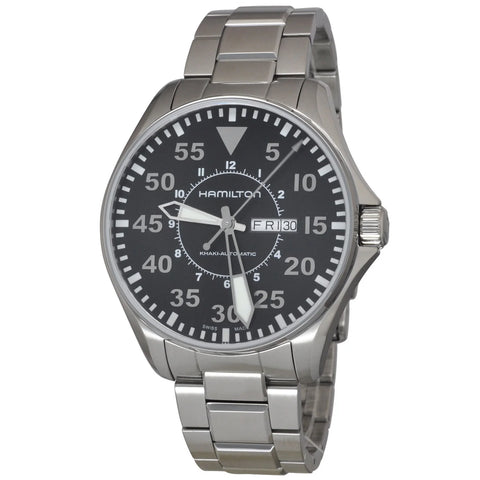 Hamilton H64715135 Watch - Khaki Aviation Pilot Day Date Auto (Image 3)