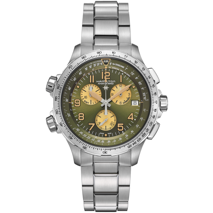 Hamilton H77932160 Watch - Khaki Aviation X-Wind GMT Chrono Quartz