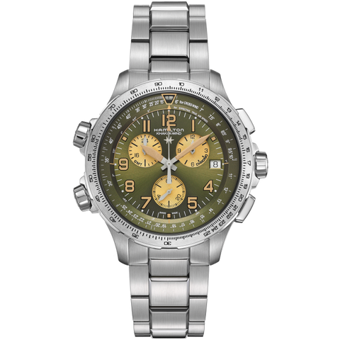 Hamilton H77932160 Watch - Khaki Aviation X-Wind GMT Chrono Quartz