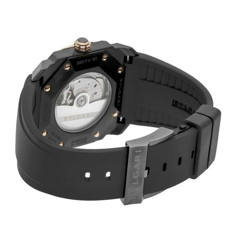 BVLGARI BGO41BBSPGVD Watch - Men's Watch Rubber Strap Parallel Import with 2-Year Warranty (Image 4)