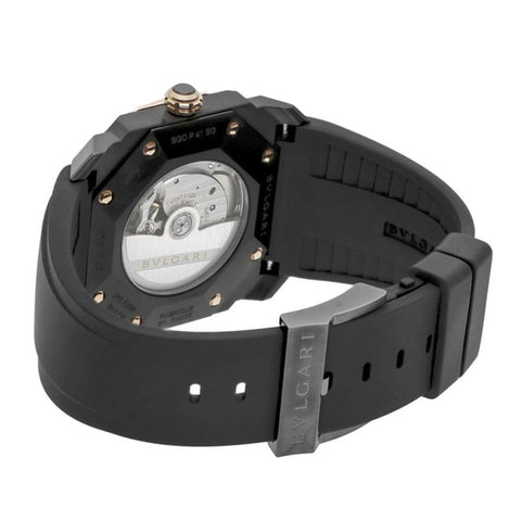 BVLGARI BGO41BBSPGVD Watch - Men's Watch Rubber Strap Parallel Import with 2-Year Warranty (Image 4)
