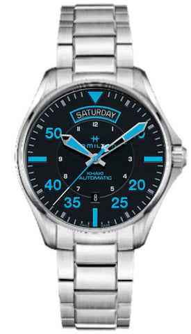 Hamilton H64625131 Watch - Khaki Aviation Khaki Pilot Day-Date - Air Zermatt Auto (Image 6)