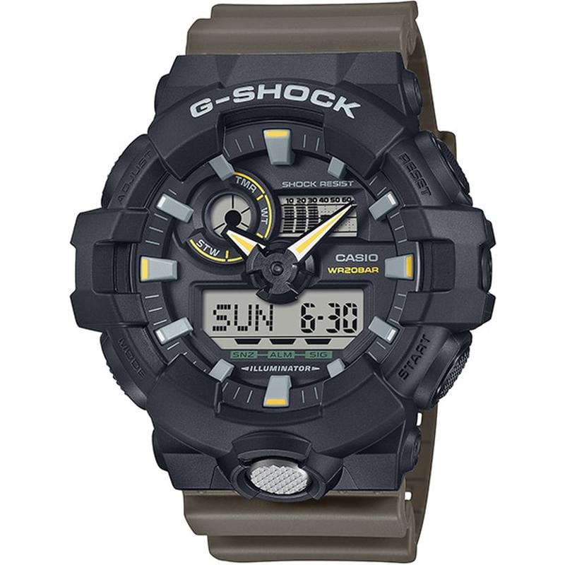 CASIO GA-710TU-1A3JF Watch - Men's G-SHOCK Two-Tone Utility Colors Watch