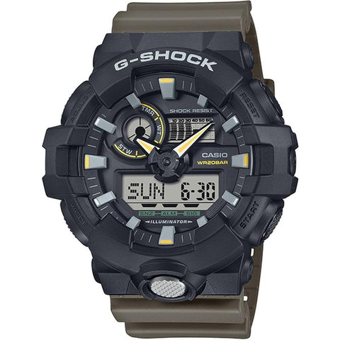 CASIO GA-710TU-1A3JF Watch - Men's G-SHOCK Two-Tone Utility Colors Watch