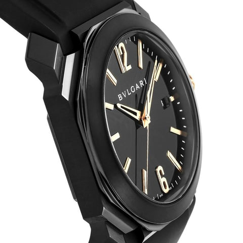 BVLGARI BGO41BBSVD Watch - Men's Rubber Strap Parallel Imported Watch 2-Year Warranty (Image 3)