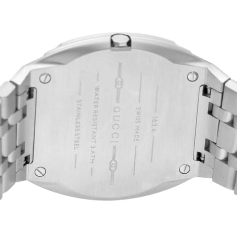 GUCCI Gucci 25H Silver Watch with 2-Year Warranty YA163402 [Parallel Import]