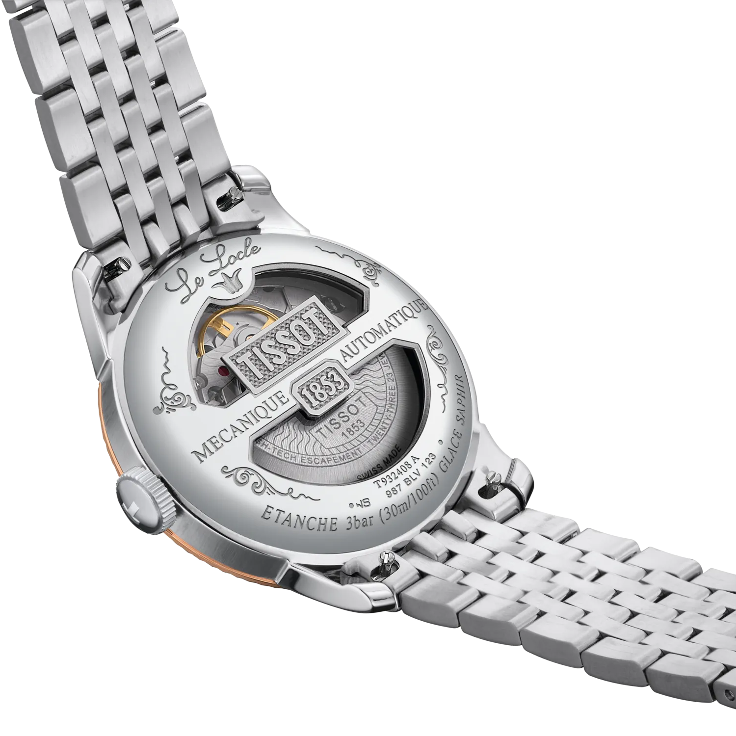 TISSOT T932.408.41.033.00 Watch - Swiss Automatic Movement Stainless Steel Case Water Resistant Elegant Design (Image 6)