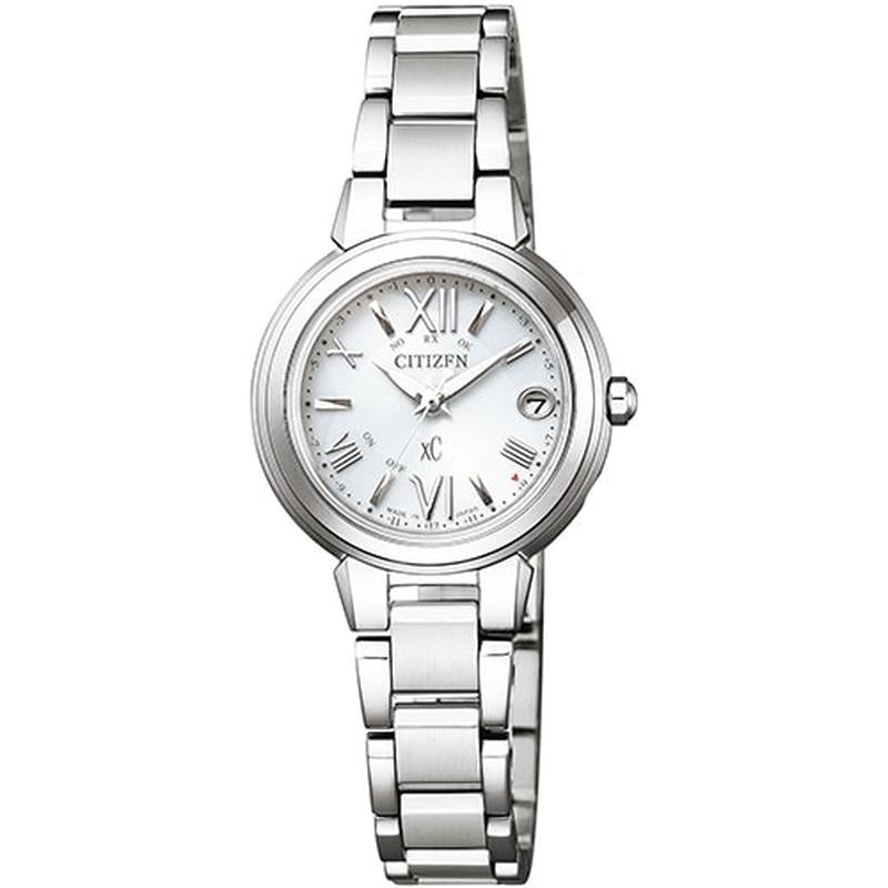 CITIZEN ES9430-54A Watch - Women's xC Eco-Drive Radio-Controlled Stainless Steel Line Happy Flight Series Watch