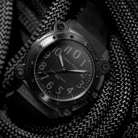 Hamilton H78505330 Watch - Khaki Navy BeLOWZERO Auto Titanium (Image 7)