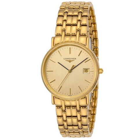 Longines L4.720.2.32.8 Watch - Presense 2-Year Warranty Gold [Parallel Import]